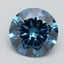 2.53 Ct. Fancy Vivid Blue Round Lab Grown Diamond