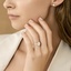 18K Rose Gold Tacori Sculpted Crescent Knife Edge Diamond Ring, smalladditional view 2