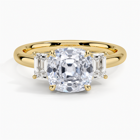 Emerald Cut Three Stone Diamond Ring