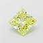 1.05 Ct. Fancy Vivid Yellow Princess Lab Grown Diamond