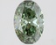 1.48 Ct. Fancy Vivid Green Oval Lab Grown Diamond
