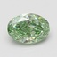 1.51 Ct. Fancy Vivid Green Oval Lab Grown Diamond