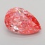 1.96 Ct. Fancy Vivid  Pink Pear Lab Grown Diamond