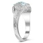 The Divya Ring, smalltop view on a hand
