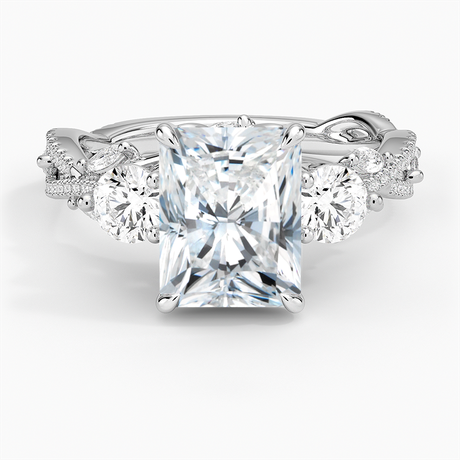 Luxe Secret Garden Three Stone Diamond Ring