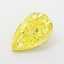 1.63 Ct. Fancy Vivid Yellow Pear Lab Grown Diamond