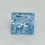 1.15 Ct. Fancy Vivid Blue Princess Lab Grown Diamond