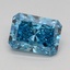 1.63 Ct. Fancy Vivid Blue Radiant Lab Grown Diamond