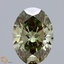 2.10 Ct. Fancy Intense Green Oval Lab Grown Diamond