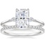 18K White Gold Cometa Diamond Ring with Luxe Ballad Diamond Ring (1/4 ct. tw.)