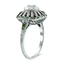 The Shalon Ring, smalltop view on a hand