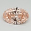 4.18 Ct. Fancy Vivid Pink Oval Lab Grown Diamond