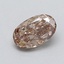 0.38 Ct. Light  Brown Oval Lab Grown Diamond