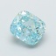 2.03 Ct. Fancy Vivid  Blue Cushion Lab Grown Diamond