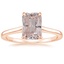 14K Rose Gold 1.4mm Provence Solitaire Ring, smalltop view