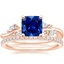 14K Rose Gold Arden Diamond Ring with Luxe Ballad Diamond Ring (1/4 ct. tw.)