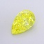 1.13 Ct. Fancy Vivid  Yellow Pear Lab Grown Diamond