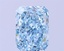 4.00 Ct. Fancy Vivid Greenish Blue Radiant Lab Grown Diamond