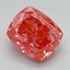 3.20 Ct. Fancy Vivid Pink Cushion Lab Grown Diamond