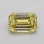 1.04 Ct. Fancy Yellow Emerald Lab Grown Diamond