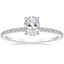18K White Gold Demi Three-Quarter Coverage Diamond Ring (1/3 ct. tw.), smalltop view