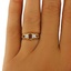The Bree Ring, smalltop view on a hand