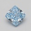 1.56 Ct. Fancy Intense Blue Cushion Lab Grown Diamond