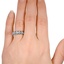 The Banji Ring, smallzoomed in top view on a hand