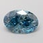 2.02 Ct. Fancy Vivid Blue Oval Lab Grown Diamond