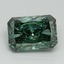 2.64 Ct. Fancy Vivid Green Radiant Lab Grown Diamond
