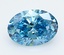 2.33 Ct. Fancy Vivid  Blue Oval Lab Grown Diamond
