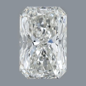 Radiant diamond — real photo