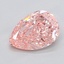 1.97 Ct. Fancy Vivid  Pink Pear Lab Grown Diamond