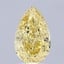 1.7 Ct. Fancy Intense Yellow Pear Lab Grown Diamond
