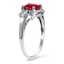 The Bodie Ring, smalltop view on a hand
