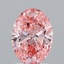 2.04 Ct. Fancy Vivid Pink Oval Lab Grown Diamond