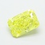 0.91 Ct. Fancy Vivid  Yellow Radiant Lab Grown Diamond