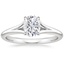 18K White Gold Reverie Solitaire Ring, smalltop view
