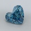 1.28 Ct. Fancy Vivid Blue Heart Lab Grown Diamond