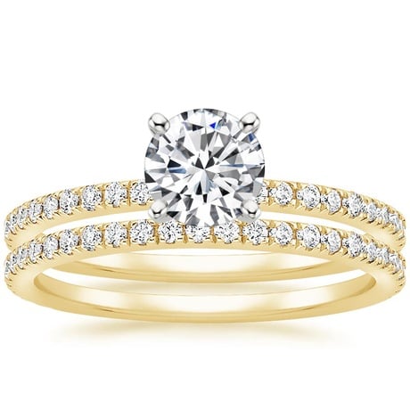 18K Yellow Gold Luxe Ballad Bridal Set (1/2 ct. tw.)