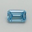 0.44 Ct. Fancy Vivid Blue Emerald Lab Grown Diamond
