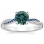 18K White Gold Petite Luxe Twisted Vine Sapphire and Diamond Ring (1/8 ct. tw.), smalltop view