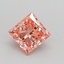 1.00 Ct. Fancy Intense Pink Princess Lab Grown Diamond