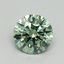 0.72 Ct. Fancy Vivid Green Round Lab Grown Diamond