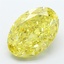 6.32 Ct. Fancy Vivid Yellow Oval Lab Grown Diamond