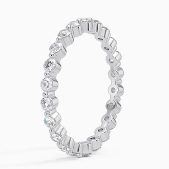 Single Shared Prong Eternity Ring