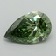 1.53 Ct. Fancy Vivid Pacific Green Pear Lab Grown Diamond