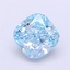 1.2 Ct. Fancy Vivid Blue Cushion Lab Grown Diamond