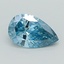 0.58 Ct. Fancy Vivid Blue Pear Lab Grown Diamond