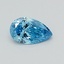 0.32 Ct. Fancy Vivid Blue Pear Lab Grown Diamond